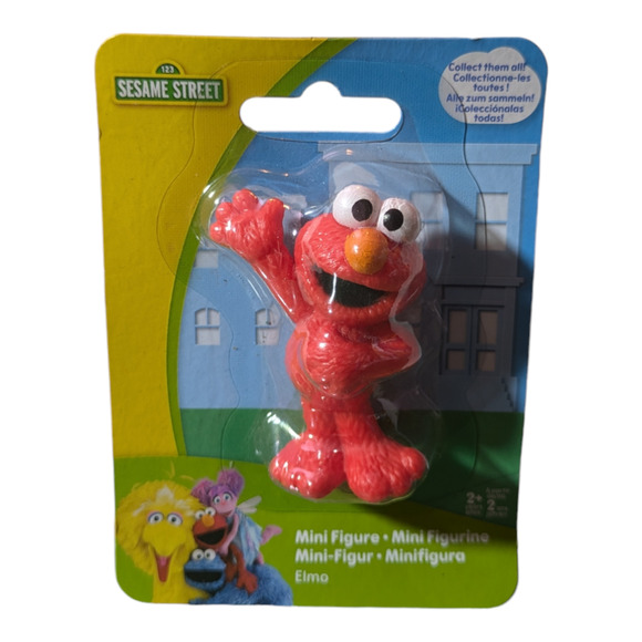 Sesame Street - Elmo - Mini Figure - Approx. 2 1/4 Inches High Beams New Sealed - Picture 1 of 2